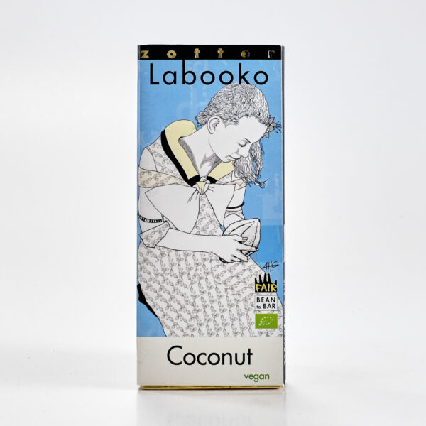 Käsitööšokolaad kookosega `Labooko` (vegan) 2*35g Zotter